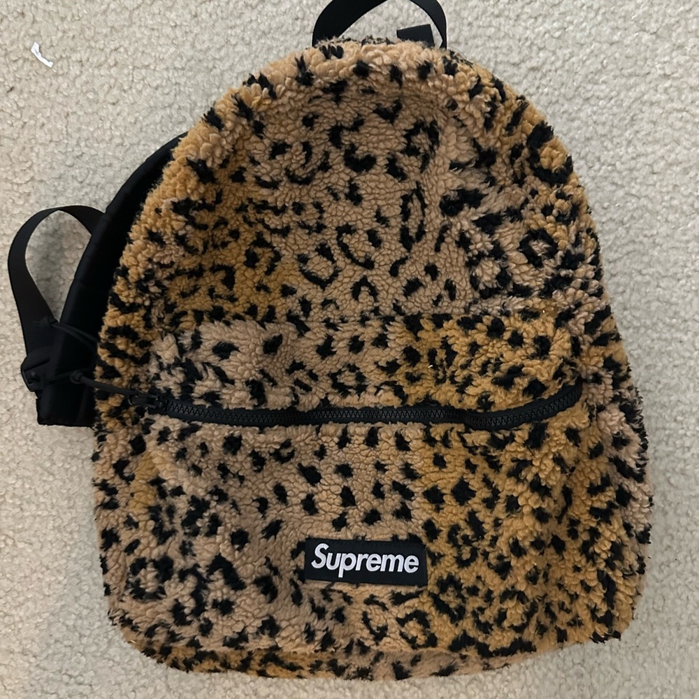 Supreme fw17 Leopard Print Backpack